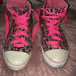 Pink and Black sneakers